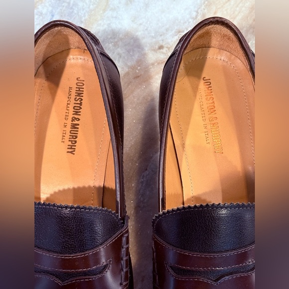 Men’s JOHNSTON & MURPHY leather penny loafers- Size 12 - Picture 4 of 9